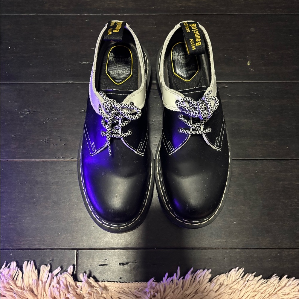 Dr. Martens Two-Tone Black and White Oxfords
